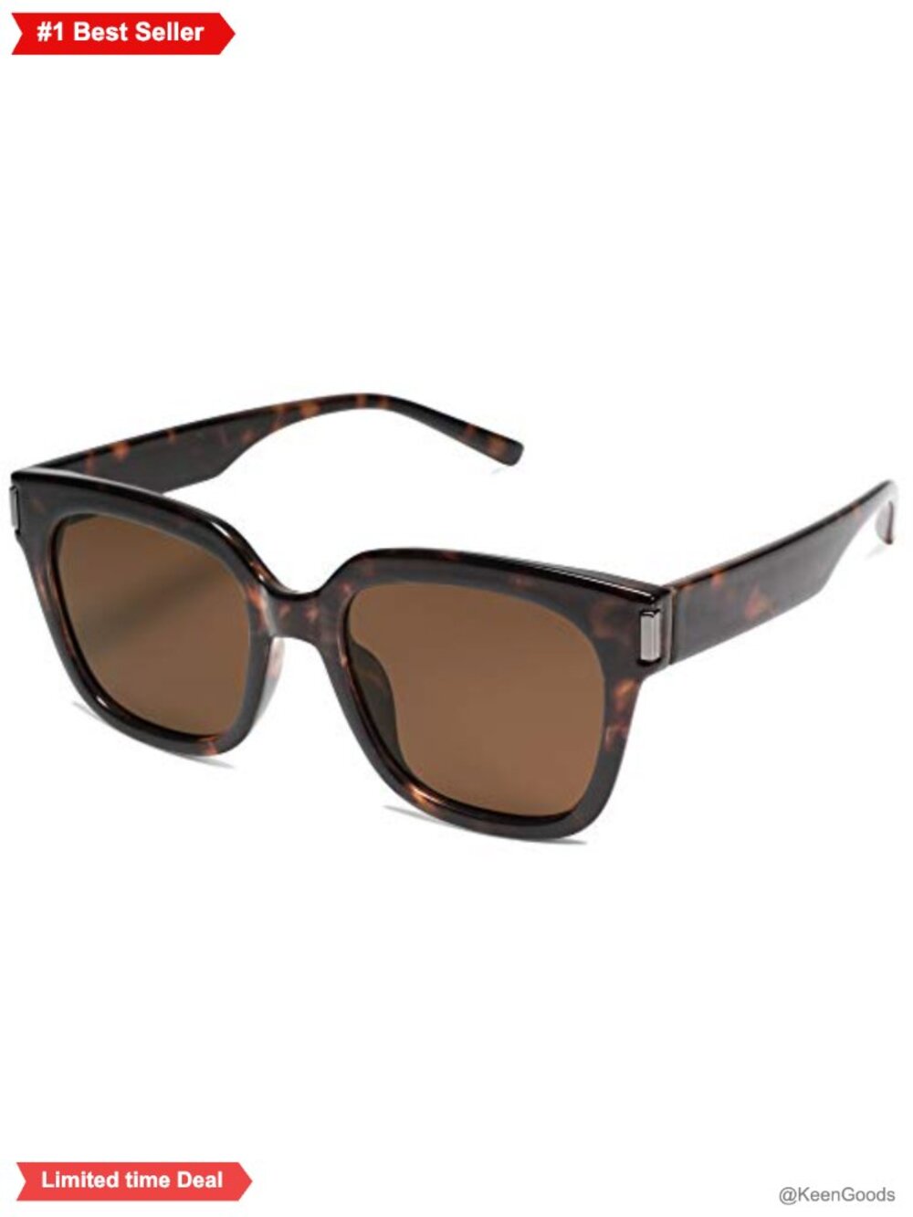 Polarized Square Sunglasses UV400 Large Frame